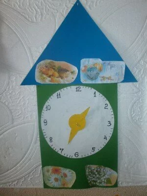 Как сделать макет часов для ребенка