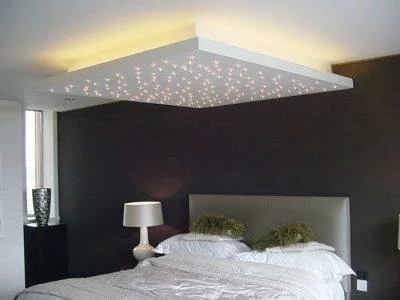 подвесные потолочные светильники в спальне