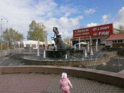 фонтан Похищение Европы Предмостная площадь Красноярск